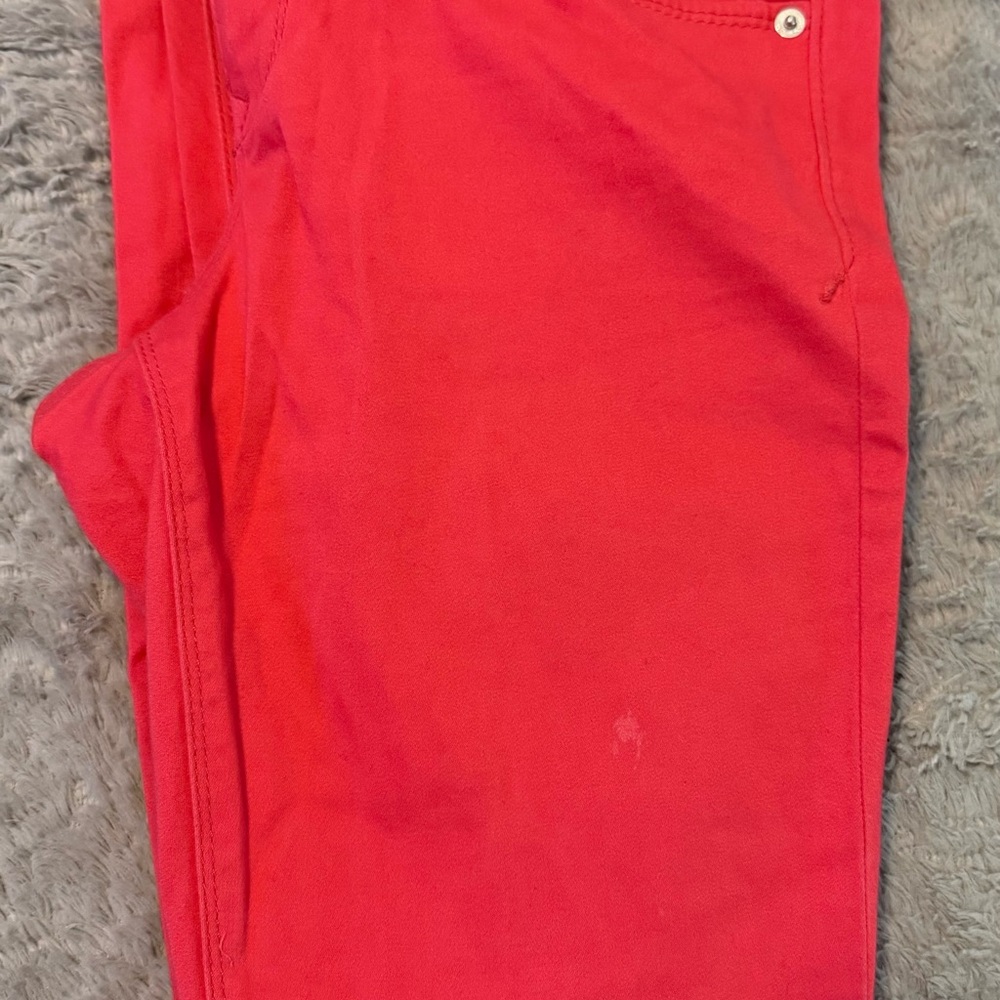 Vibrant Coral Express Jean